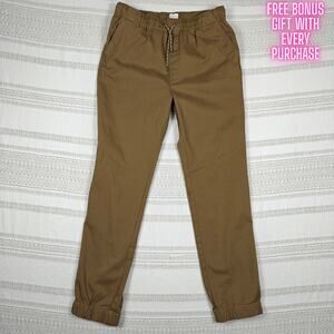 Odin & Ivy Dark Khaki Flex Stretch Twill Jogger Pants Size 16 Boys